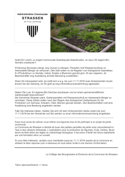 Hudd Dir Loscht, un engem kommunale Gaardeprojet deelzehuelen