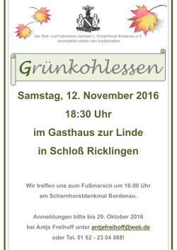 Grünkohlessen - Reit- und Fahrverein Gerhard von Scharnhorst