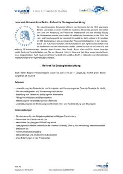 Druckansicht - Stellenticket Freie Universit&auml;t Berlin