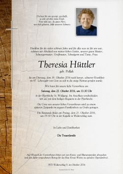 Theresia Hüttler