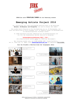 Emerging Artists Project 2016