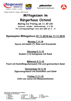 07.11 - 11.11 - Bürgerhaus Neuburg