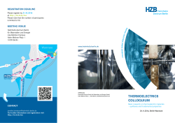Flyer incl. Programme - Helmholtz