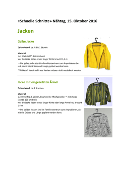 Jacken - Familienzentrum Region Baden