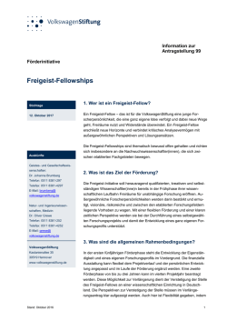 Information zur Antragstellung