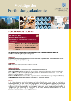 Diskussionsveranstaltung - Haus&auml;rzteverband Hamburg eV