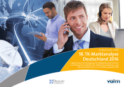 18. TK-Marktanalyse Deutschland 2016