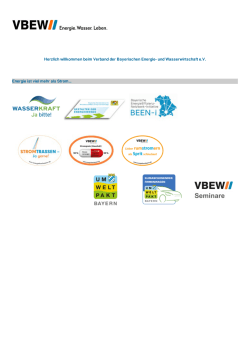 Verband der Bayerischen Energie- und Wasserwirtschaft e.V.: VBEW