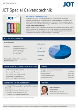 JOT Special Galvanotechnik - Springer Fachmedien Wiesbaden