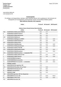 Koehres-Samen Stand - Koehres