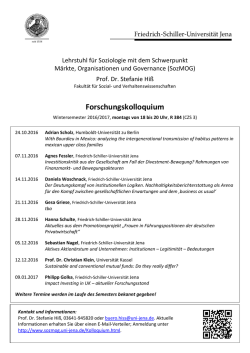 Kolloquiumsplan WiSe 2016/2017