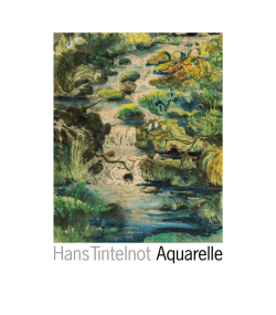 Hans Tintelnot Aquarelle