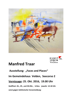 Manfred Traar - Kunstverein Velden