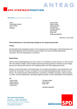 Herrn Oberbürgermeister Dieter Reiter Rathaus Verena Dietl