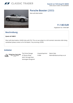 Porsche Boxster (2003) 11.109 EUR