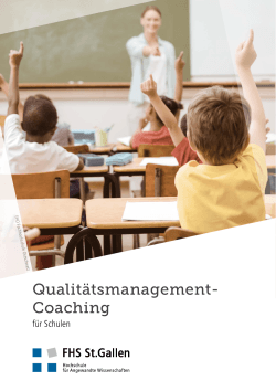 QM-Coachings für Schulen