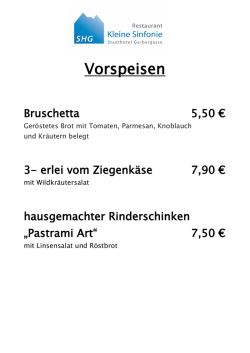 gelangen Sie zu unserer Speisenkarte