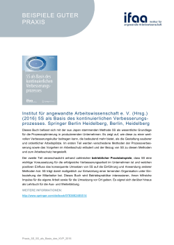 5S als Basis des KVP - Institut für angewandte Arbeitswissenschaft