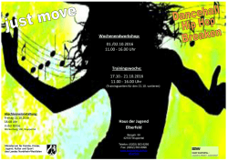 Haus der Jugend Elberfeld Wochenendworkshop: 01./02.10.2016