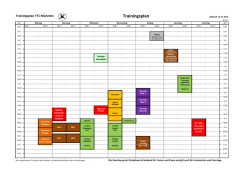 Trainingsplan