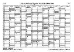 Ferienplan