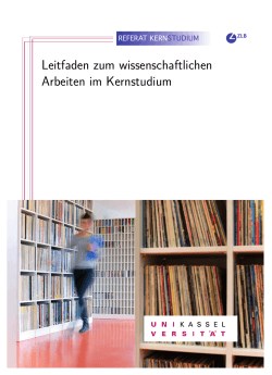 Leitfaden zum wissenschaftlichen Arbeiten im