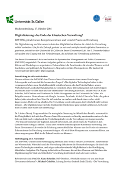 Digitalisierung: das Ende der klassischen Verwaltung?