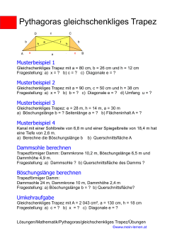 Pythagoras gleichschenkliges Trapez