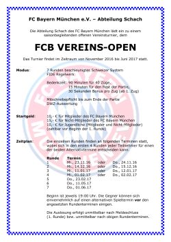 fcb vereins-open - FC Bayern München