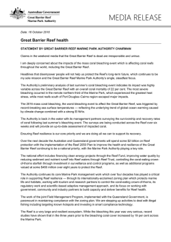 Great Barrier Reef health