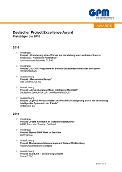 DPEA Preistr&auml;ger bis 2016 - GPM Deutsche Gesellschaft f&uuml;r