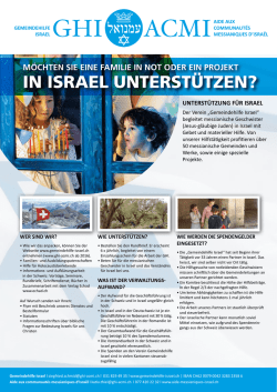 in israel unterst&uuml;tzen?
