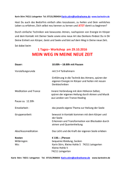 mein weg in meine neue zeit