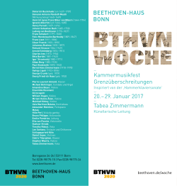 Beethoven-Woche 2017