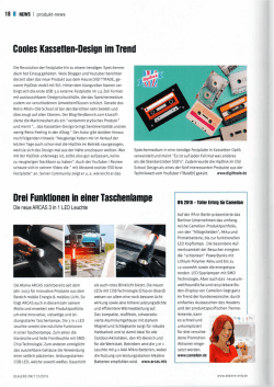 Drei Funktionen in einer Taschenlampe