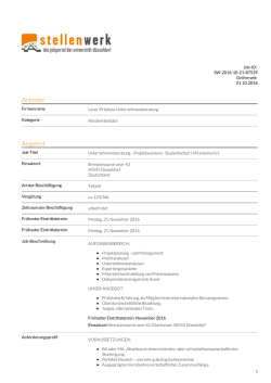 PDF - Stellenwerk Düsseldorf