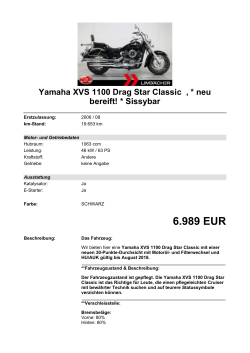 Detailansicht Yamaha XVS 1100 Drag Star Classic