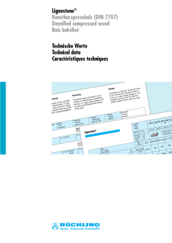 Lignostone® Kunstharzpressholz (DIN 7707) Densified compressed