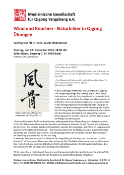 Wind und Knochen - Naturbilder in Qigong Übungen
