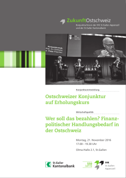 politischer Handlungsbedarf in der Ostschweiz