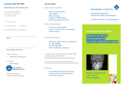 Programmflyer mit Anmeldeformular