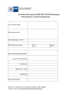 Formblatt Rechnungsstellung