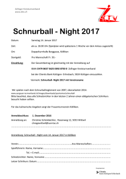 Schnurball - Night 2017 - Zofinger Kreisturnverband