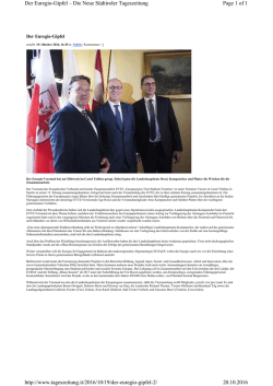 Page 1 of 1 Der Euregio-Gipfel – Die Neue Südtiroler Tageszeitung