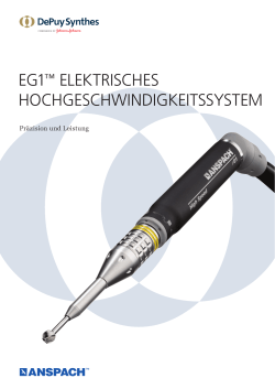 EG1™ ELEKTRISCHES HOCHGESCHWINDIGKEITSSYSTEM