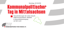 Kommunalpolitischer Tag in Mittelsachsen