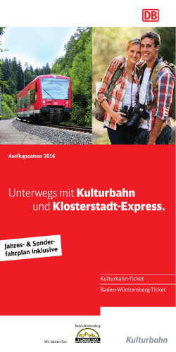 Unterwegs mit Kulturbahn und Klosterstadt