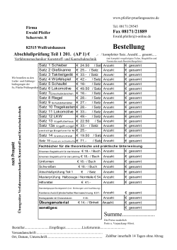 Bestellung