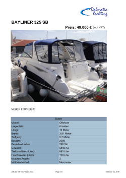 bayliner 325 sb - dalmatia yachting