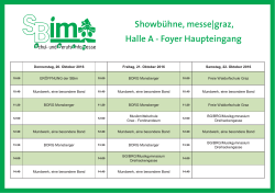 Showbühne, messe|graz, Halle A - Foyer Haupteingang